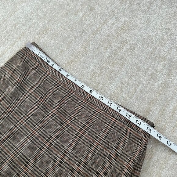 Sunhee Moon Cotton Plaid Midi Skirt 2 - Picture 6 of 9